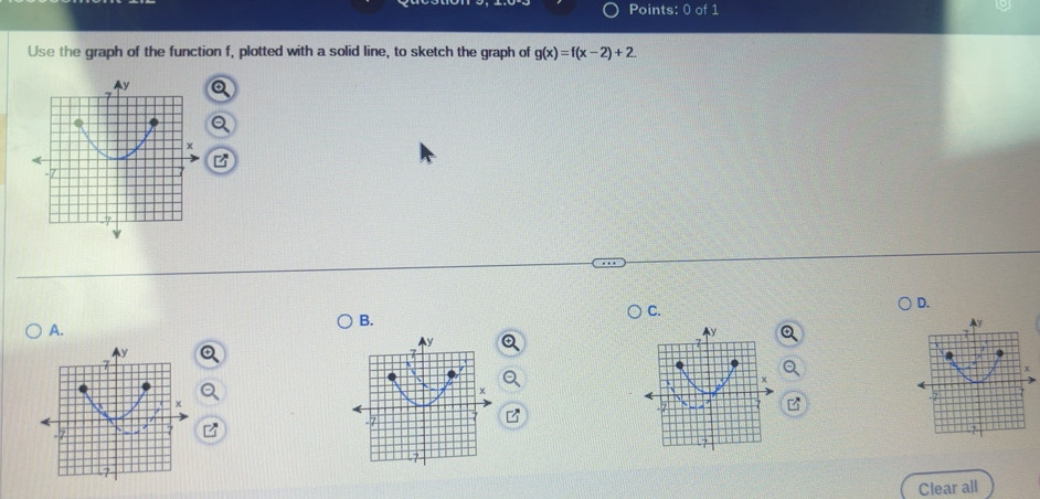 Solved: Use the graph of the function f, plotted with a solid line, to ...