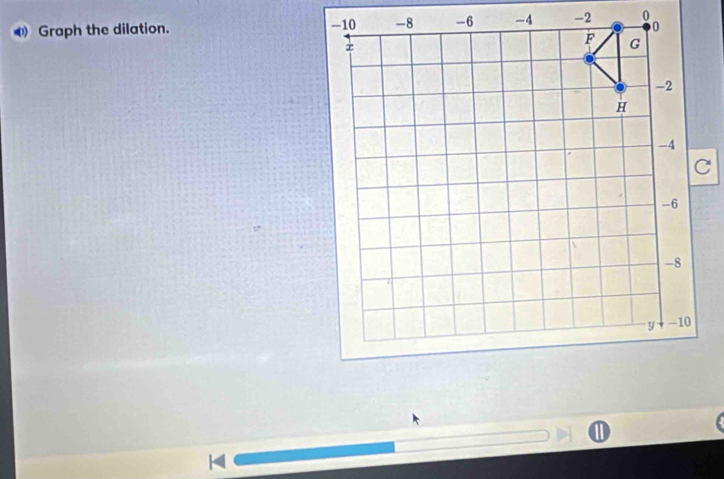 Graph the dilation.