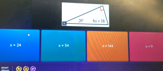 x=24
x=54
x=144
x=9