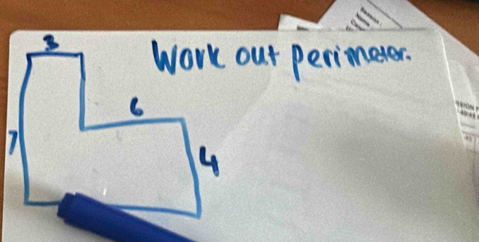 Work out perimetes.