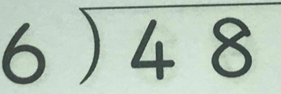 beginarrayr 6encloselongdiv 48endarray