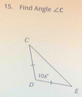 Find Angle ∠ c