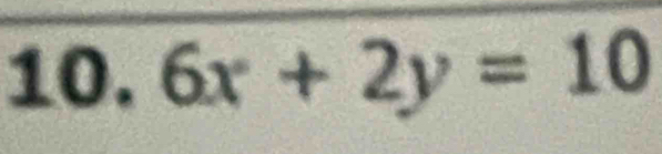 6x+2y=10