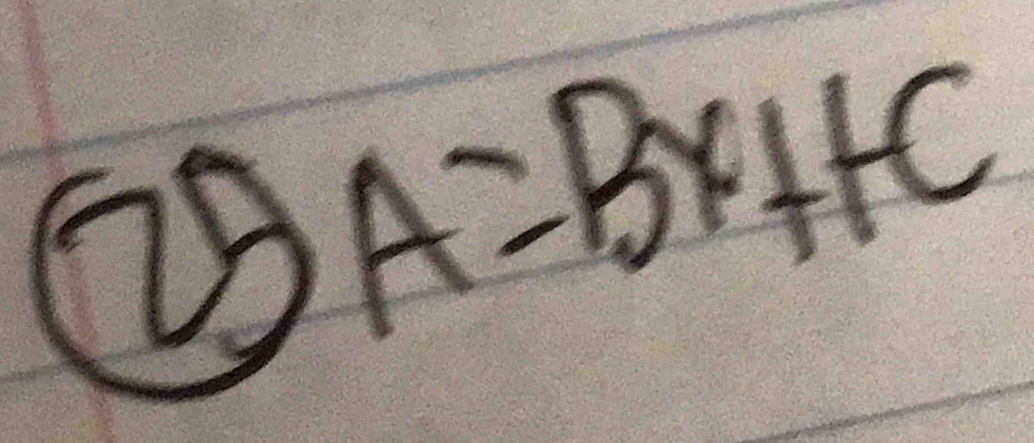 A=Bx++C