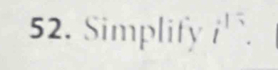 Simplify i.