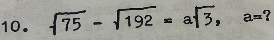 a J
a overline 3, a= ?