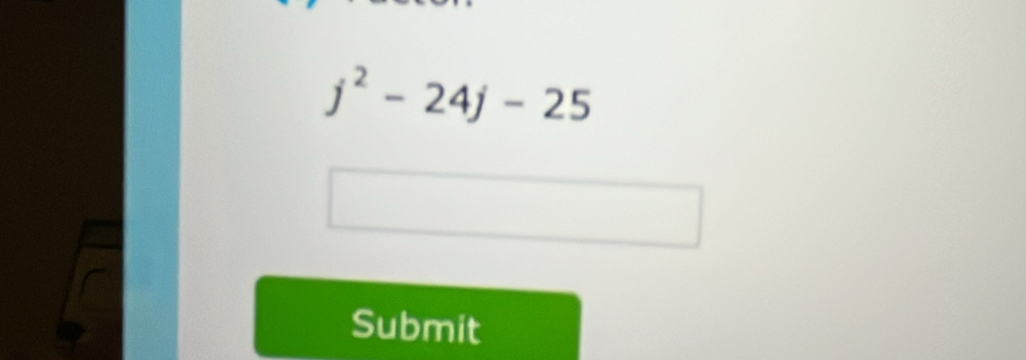 j^2-24j-25
Submit