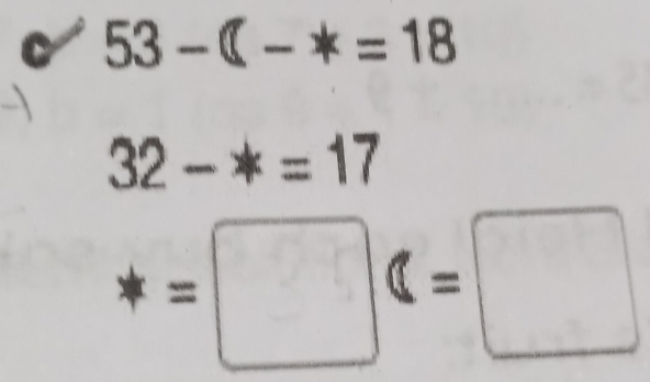 53-(-*=18
32-*=17
□  □° = ^circ  
frac 4^((circ)
^circ)
1/2