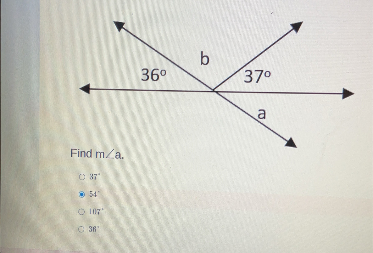 37°
54°
107°
36°