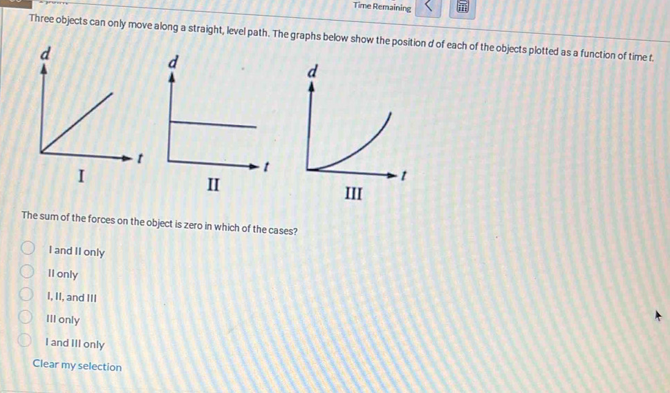 Solved: Time Remaining Three objects can only move along a straight ...