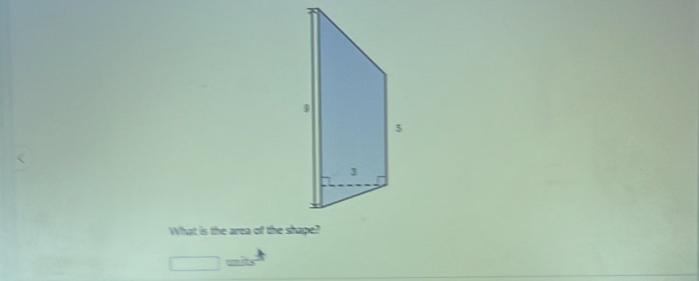 a is the area of the shape .