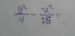  y^2/4 - x^2/25 =