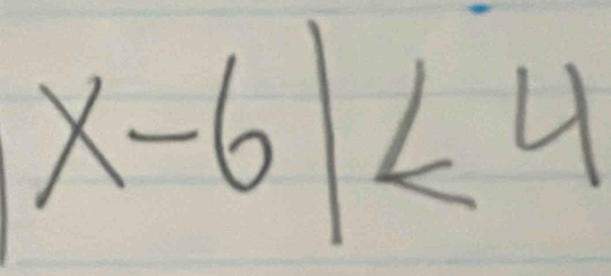 x-6|<4</tex>