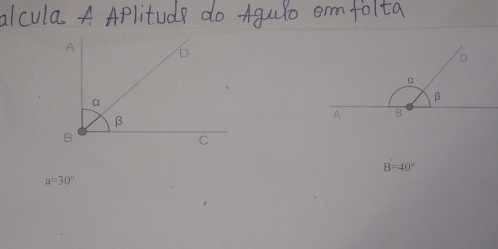 B=40°
a=30°