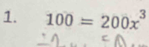 100=200x^3