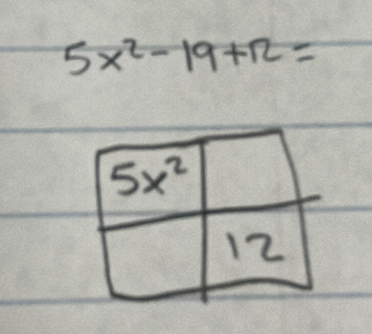 5x^2-19+12=