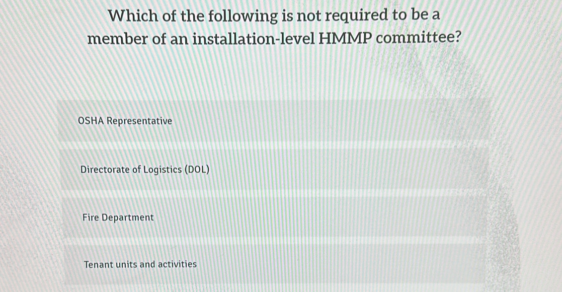 Solved: Which of the following is not required to be a member of an ...
