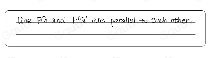 Solved: Line FG passes through points (6,0) and (6,4). Line F'G' is ...