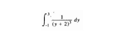 ∈t _(-1)^3frac 1(y+2)^3dy