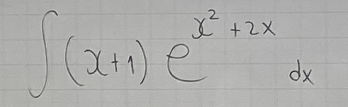 ∈t (x+1)e^(x^2)+2xdx