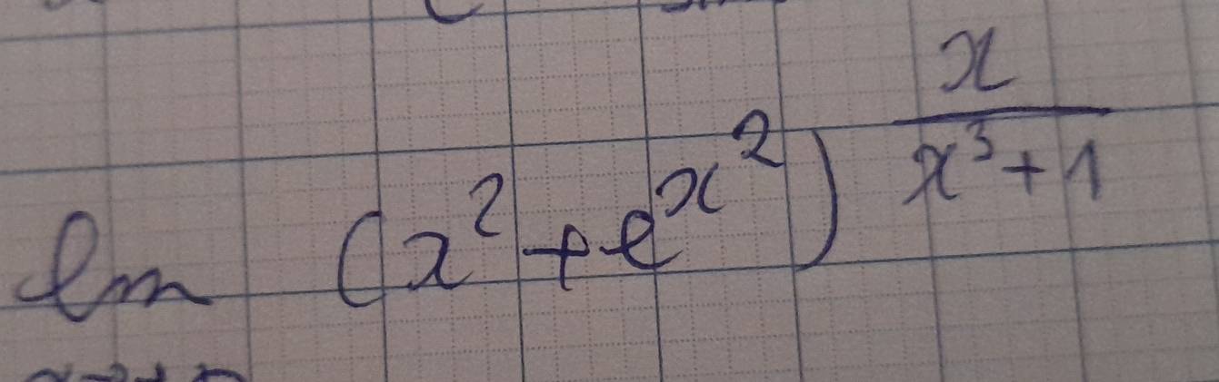 ln (x^2+e^(x^2))^ x/x^3+1 