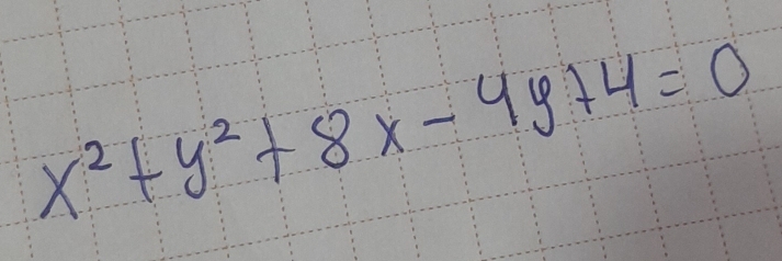 x^2+y^2+8x-4y+4=0