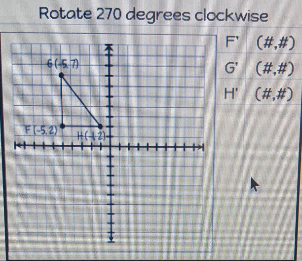 Rotate 270 degrees clockwise