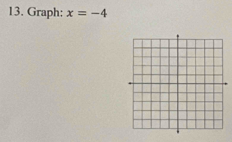 Graph: x=-4