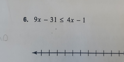 9x-31≤ 4x-1