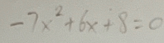 -7x^2+6x+8=0