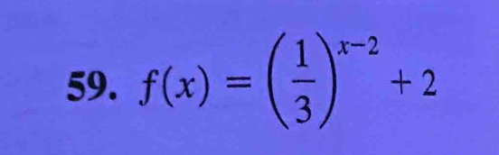 f(x)=( 1/3 )^x-2+2