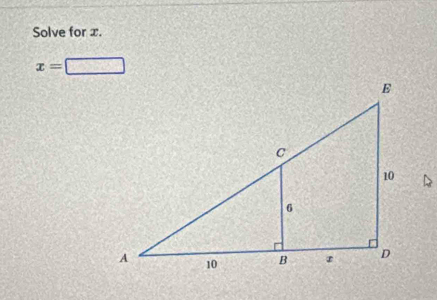 Solve for x.
x= 10^(70)