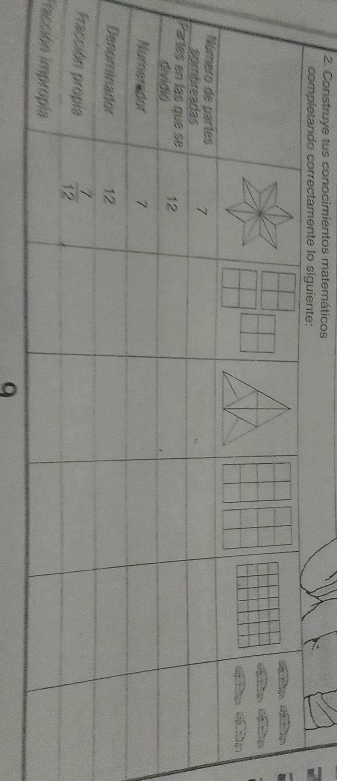 Construye tus conocimientos matemáticos
P
Fra
9