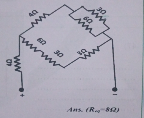 Ans. (R_eq=8Omega )