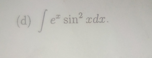 ∈t e^xsin^2xdx.