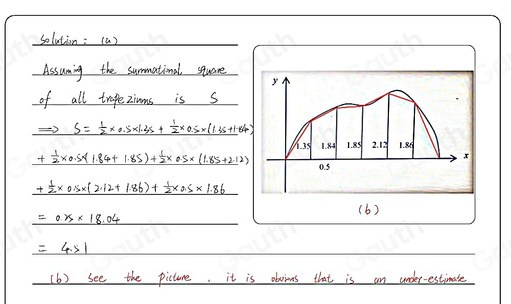 Solved: The diagram shows a cross-section of a tunnel. The height is ...