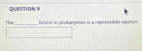 The _found in prokaryotes is a repressible operon.