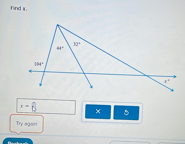 Find x.
x=
×
Try again