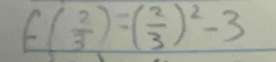 f( 2/3 )=( 2/3 )^2-3