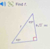 Find f.