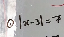 ① |x-3|=7