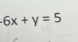 -6x+y=5