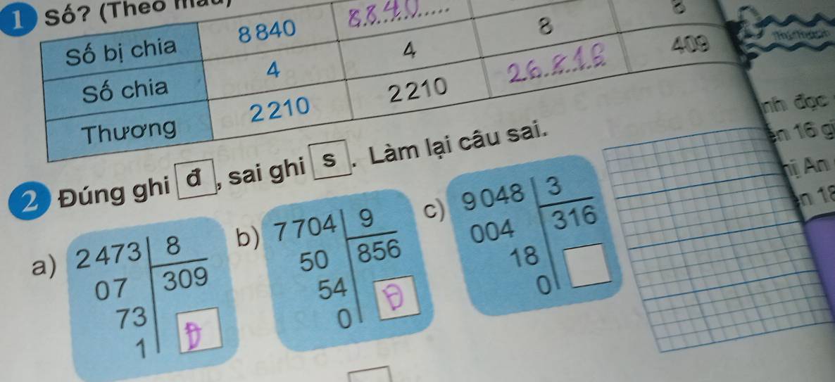 Mật . .. B 
20 Đúng ghi đ , 
gi 
c) beginarrayr 9048 004 18 0endarray beginarrayr 316 0endarray
n
n 18
b) 
a)