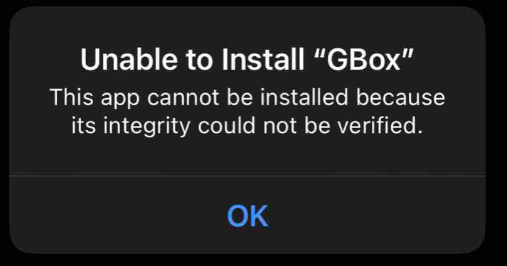 Solved: Unable to Install “ GBox ” This app cannot be installed because ...
