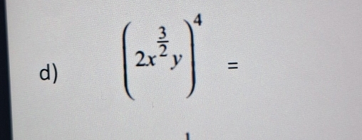 (2x^(frac 3)2y)^4=