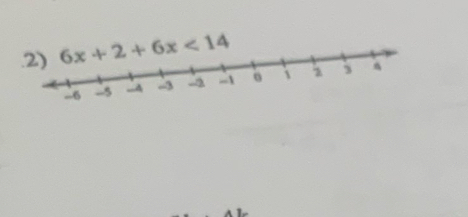 .2) 6x+2+6x<14</tex>