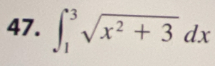 ∈t _1^(3sqrt(x^2)+3)dx