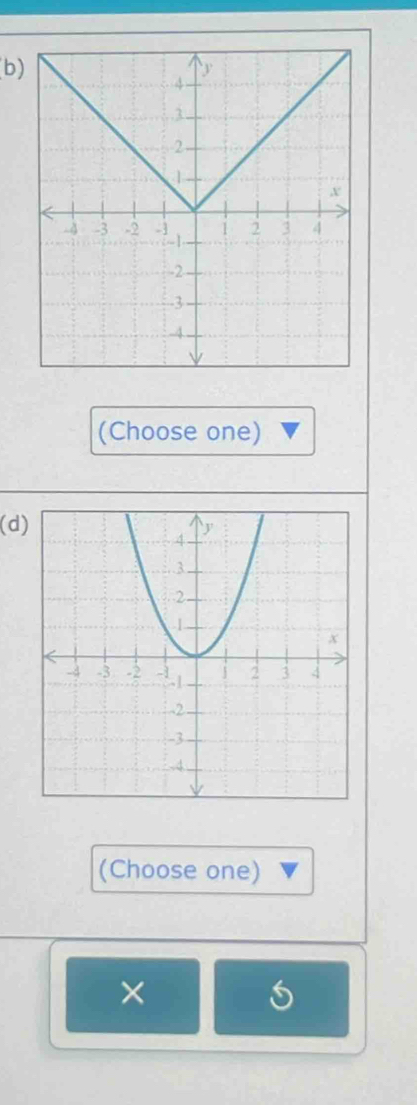 (Choose one) 
(d 
(Choose one) 
×