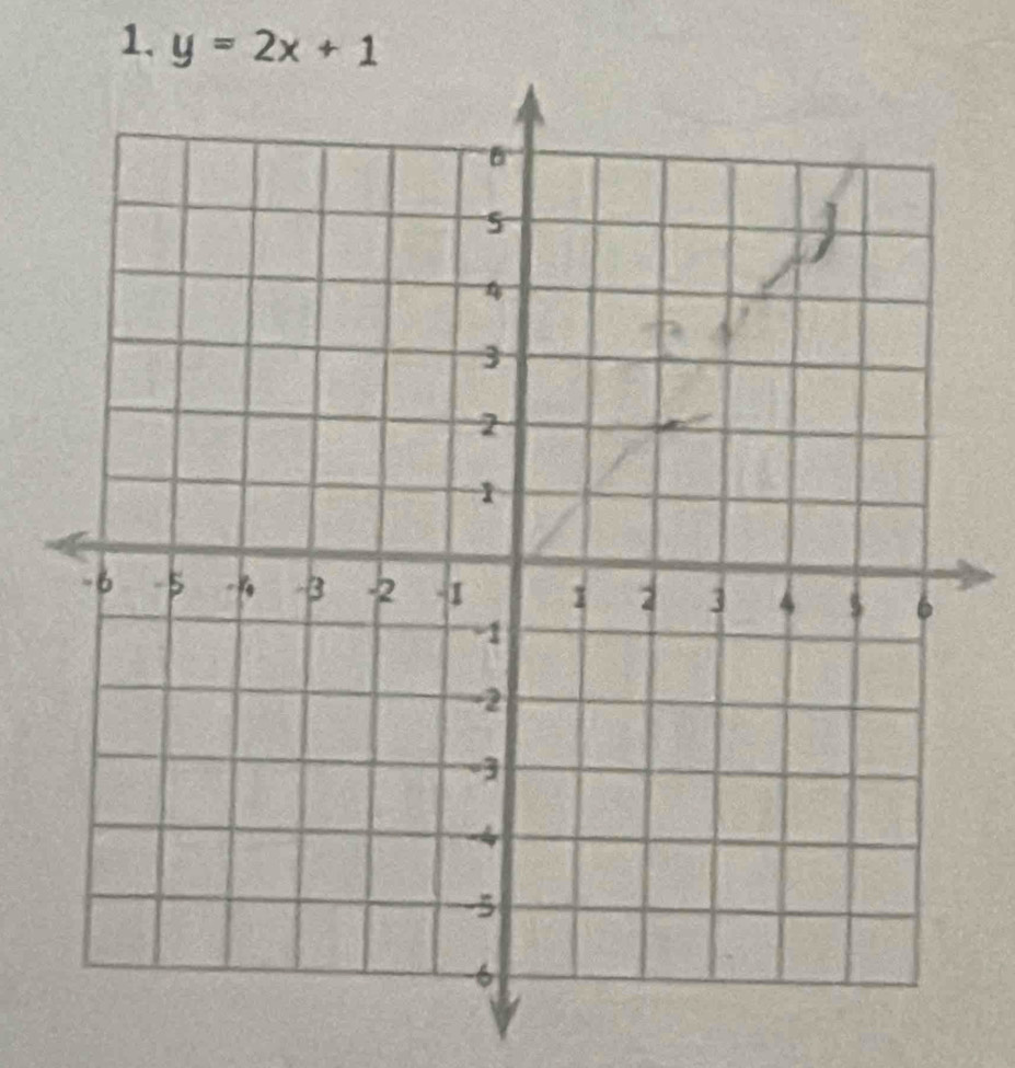 y=2x+1