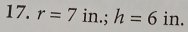 r=7in.; h=6in.